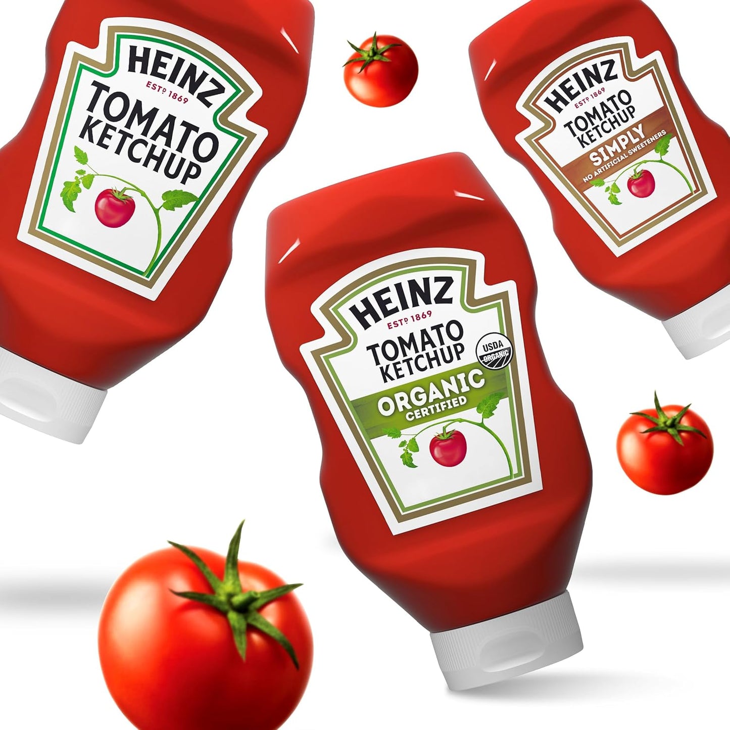 Heinz Organic Ketchup for Whole-Food Pantries, 32 oz Squeeze Bottle with No High-Fructose Corn Syrup