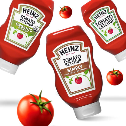 Heinz Simply Tomato Ketchup – Child-Friendly Dipping Sauce for Packed Lunches and Family Dinners