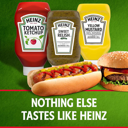 Heinz Sweet Relish, Squeezable 12.7 fl oz Bottle for Tailgates, Picnics, and Patio Dining