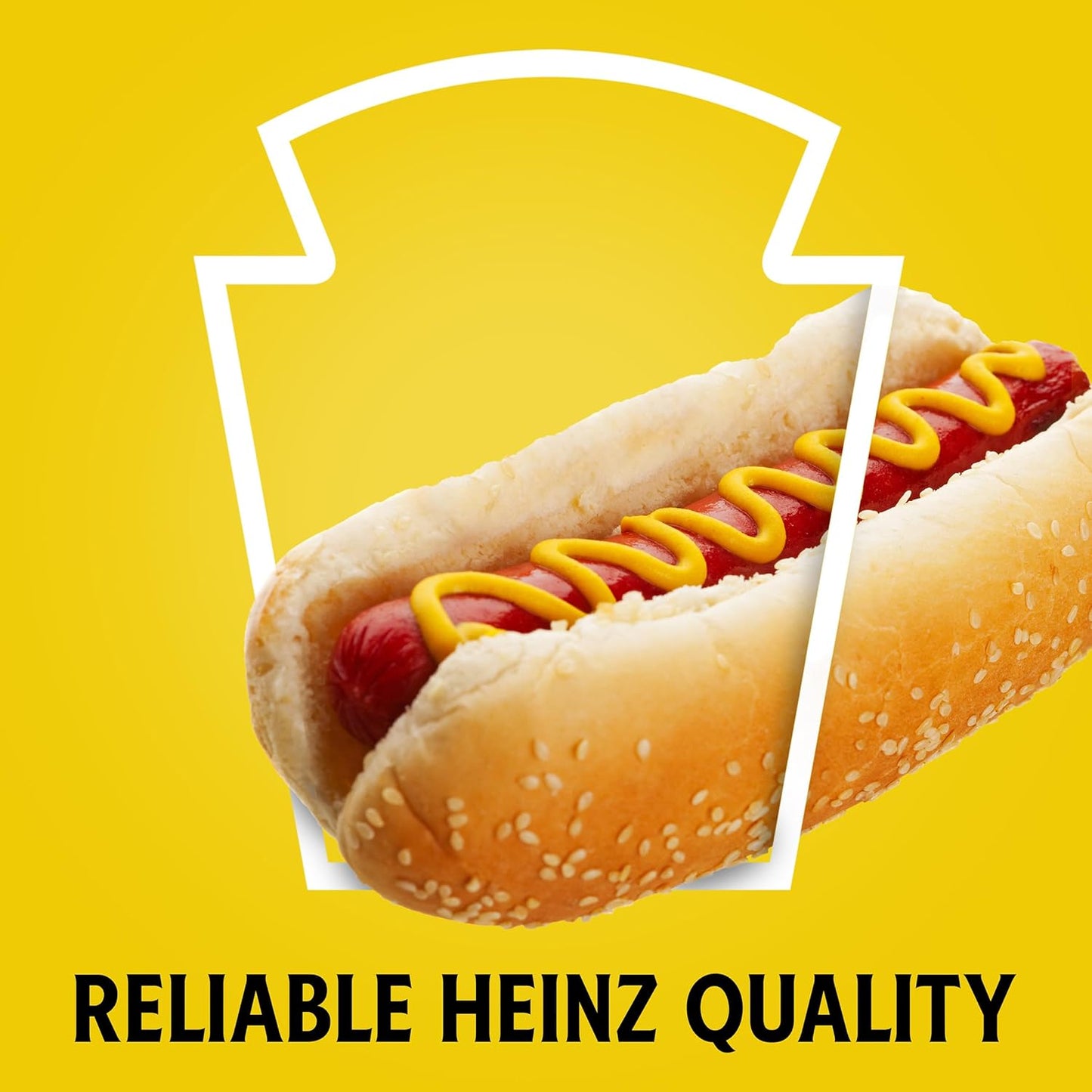 Heinz Yellow Mustard, 8 oz Travel-Friendly Squeeze Bottle – Camping and Patio Condiment for Sandwiches and Grilled Meats