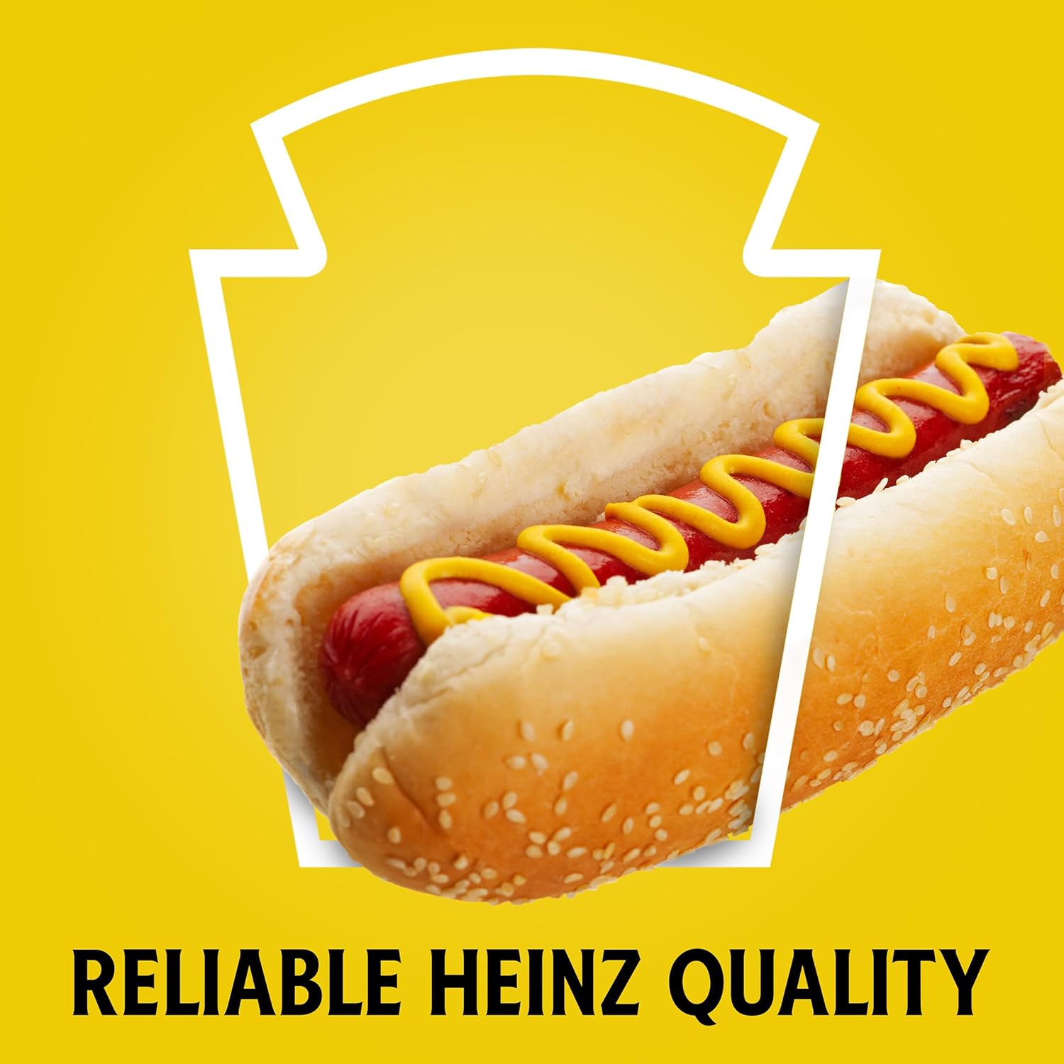 Heinz Yellow Mustard, 8 oz Travel-Friendly Squeeze Bottle – Camping and Patio Condiment for Sandwiches and Grilled Meats