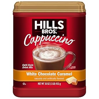 Hills Bros. French Vanilla Sugar Free Instant Cappuccino – Affordable Holiday Gift Basket Addition for Seniors and Retirees