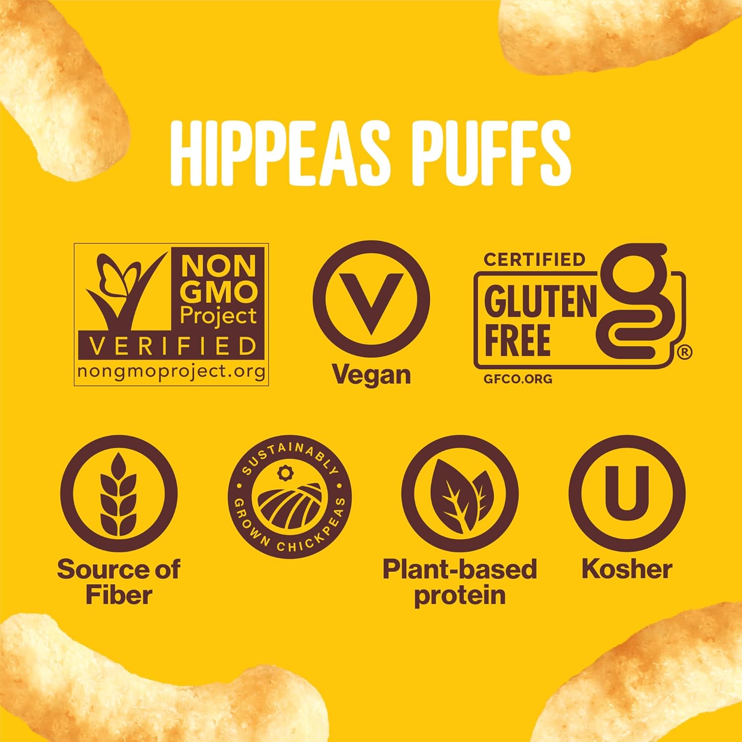 Hippeas Chickpea Puffs – Wholesome Pantry Staple for Wellness-Minded Adults, Vegan White Cheddar