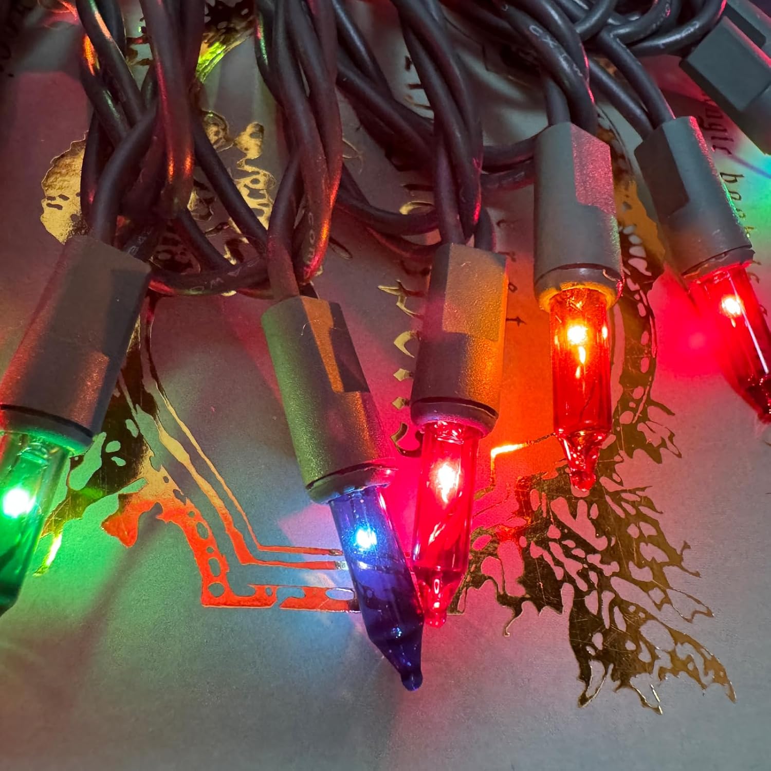 HISHINY Valentine's Day Decor Gift Set, 100 Count String Lights Green Wire 21 ft, Romantic Bedroom Mood Lighting Present