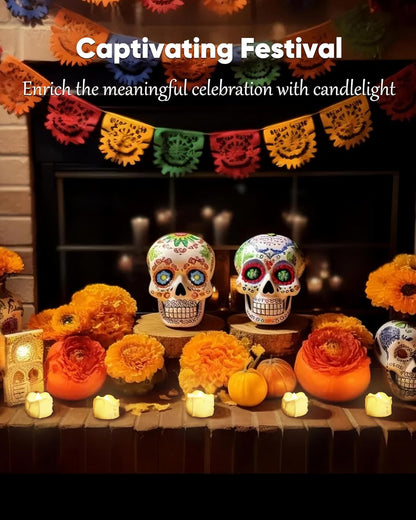 Homemory Auto Timer LED Tea Lights – Valentine's Day Couples Gift for Romantic Dinner Setup at Home