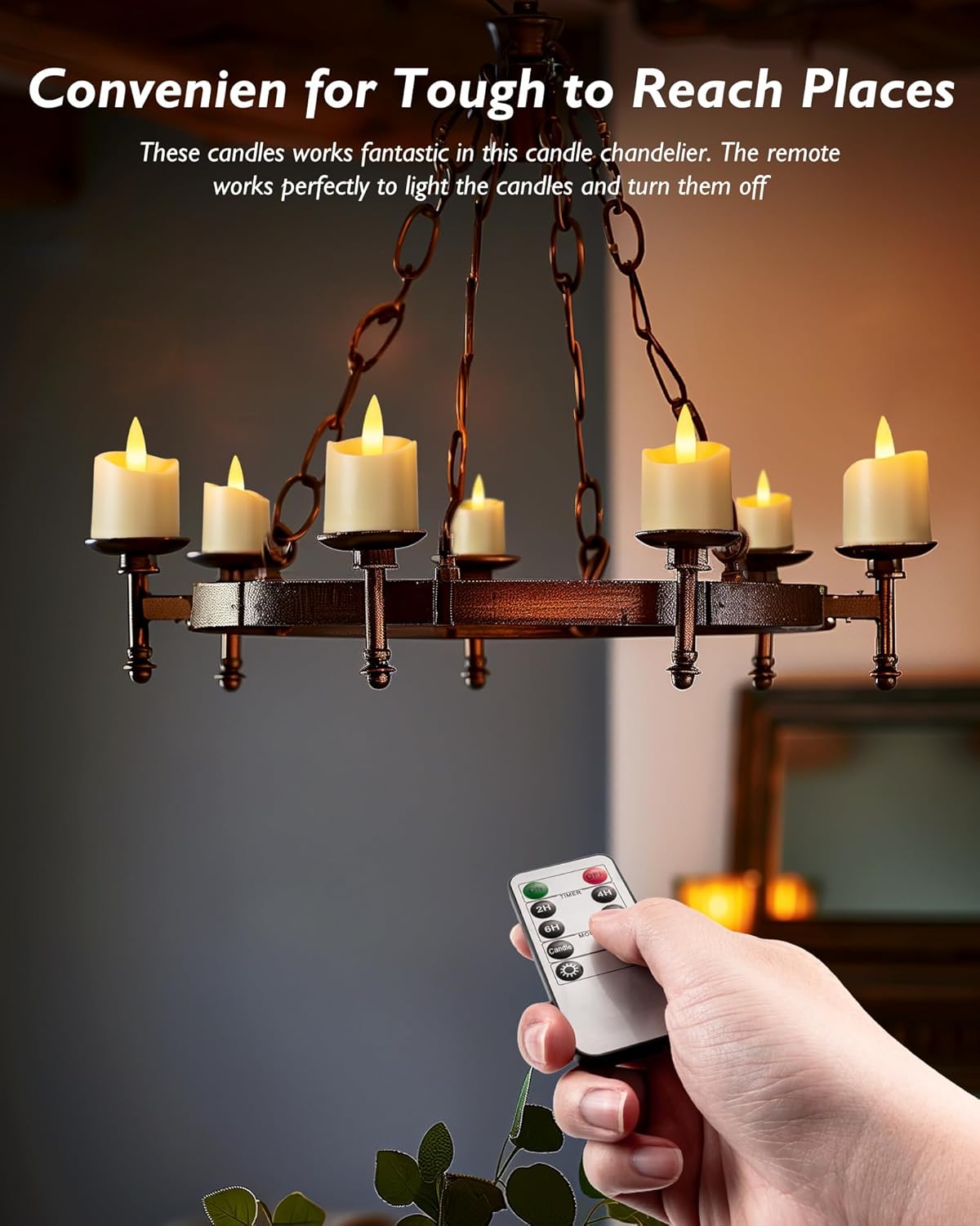 Homemory Flameless Tea Lights Holiday Gift Set, Stocking Stuffer Candles for Christmas and Winter Gatherings