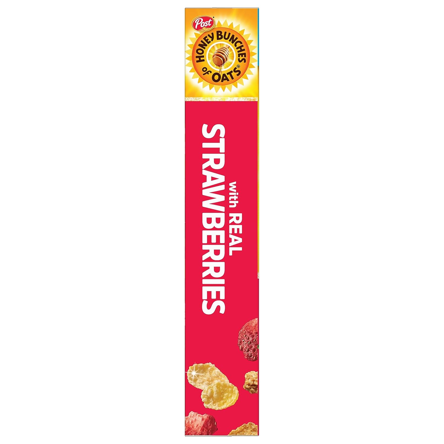 Honey Bunches of Oats with Strawberries Breakfast Cereal – Strawberry Cereal with Real Fruit for Kids Lunchbox Treats and Snack Bars