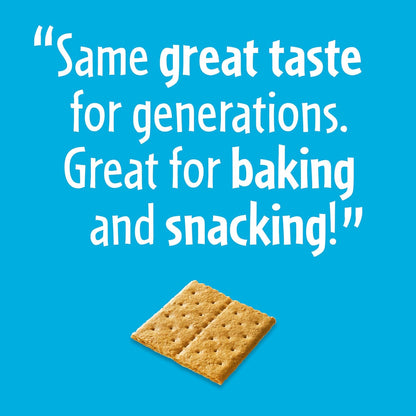 HONEY MAID Graham Crackers – Kid Approved Lunchbox Stacker, Whole Grain Squares