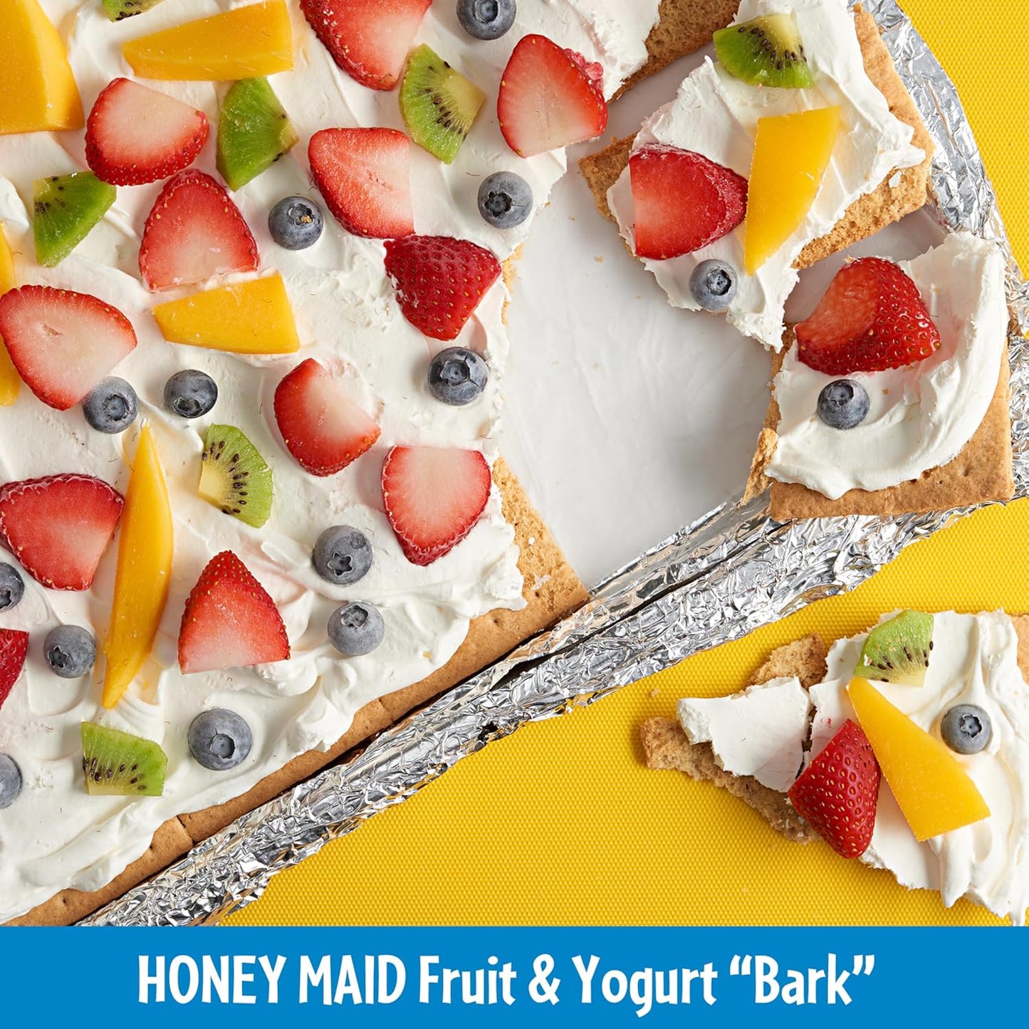 HONEY MAID Graham Crackers – Kid Approved Lunchbox Stacker, Whole Grain Squares