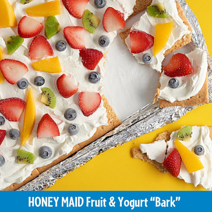 HONEY MAID Graham Crackers – Kid Approved Lunchbox Stacker, Whole Grain Squares