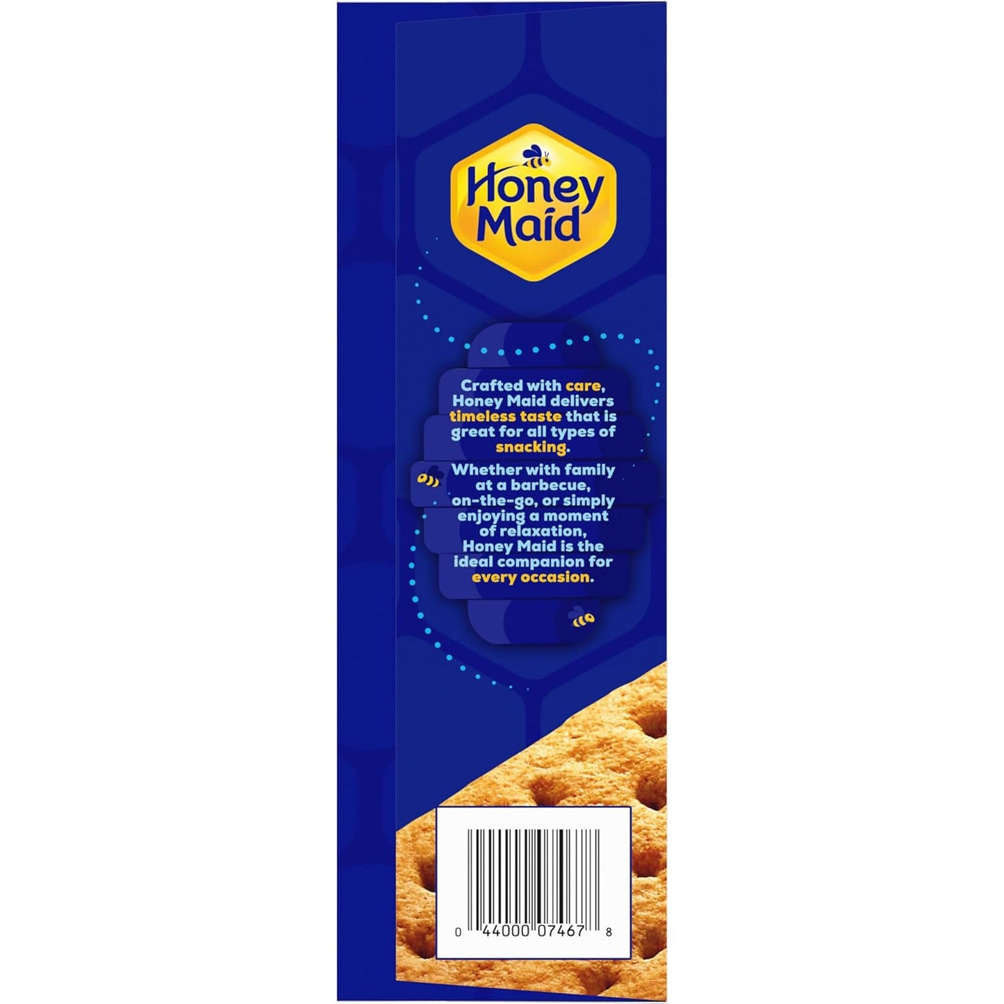 HONEY MAID Graham Crackers – Kid Approved Lunchbox Stacker, Whole Grain Squares
