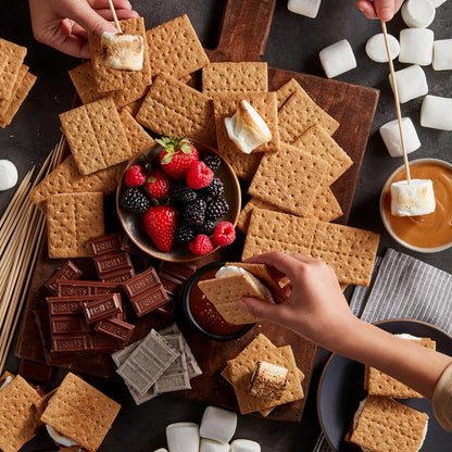 HONEY MAID Graham Crackers – Kid Approved Lunchbox Stacker, Whole Grain Squares