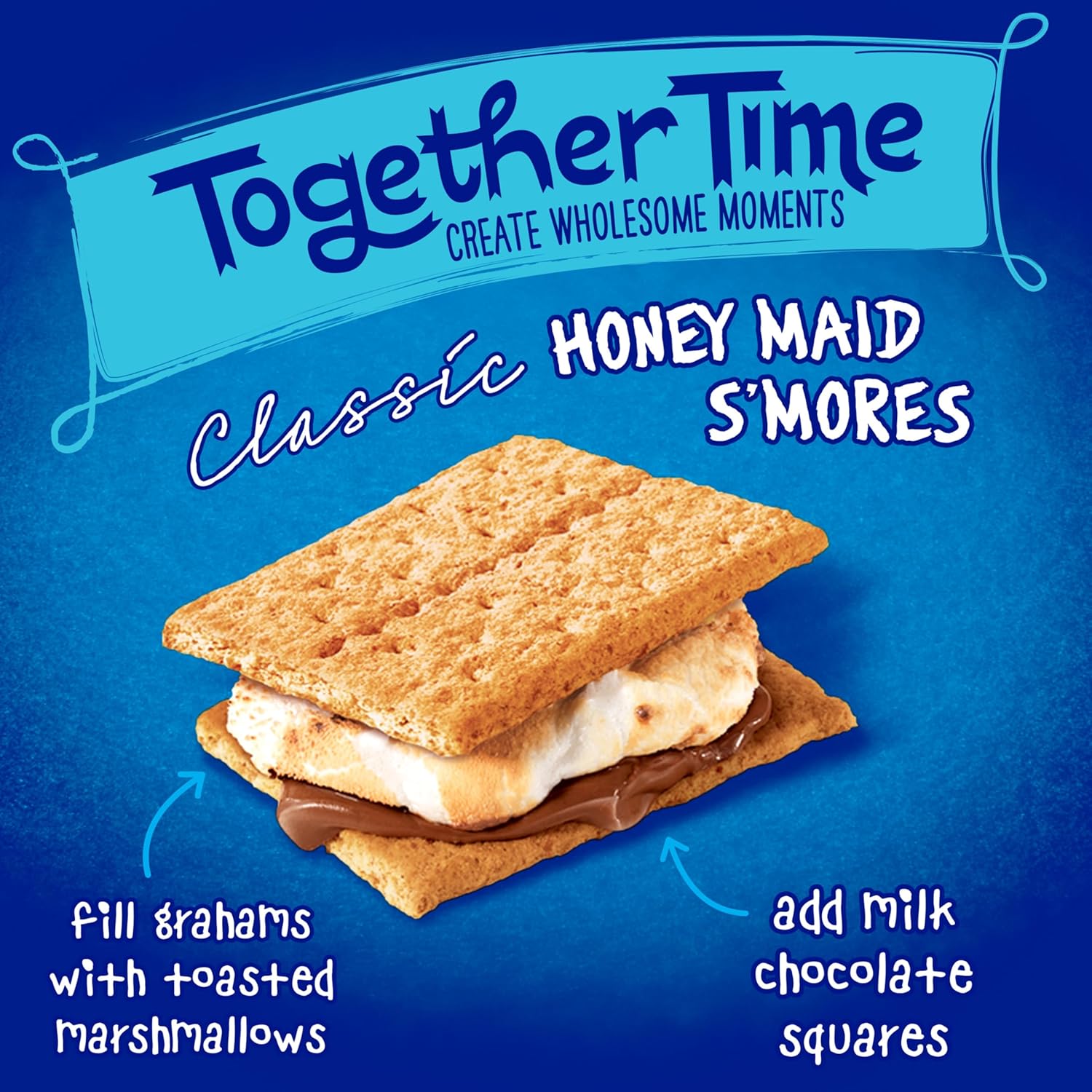 HONEY MAID Graham Crackers – Kid Approved Lunchbox Stacker, Whole Grain Squares