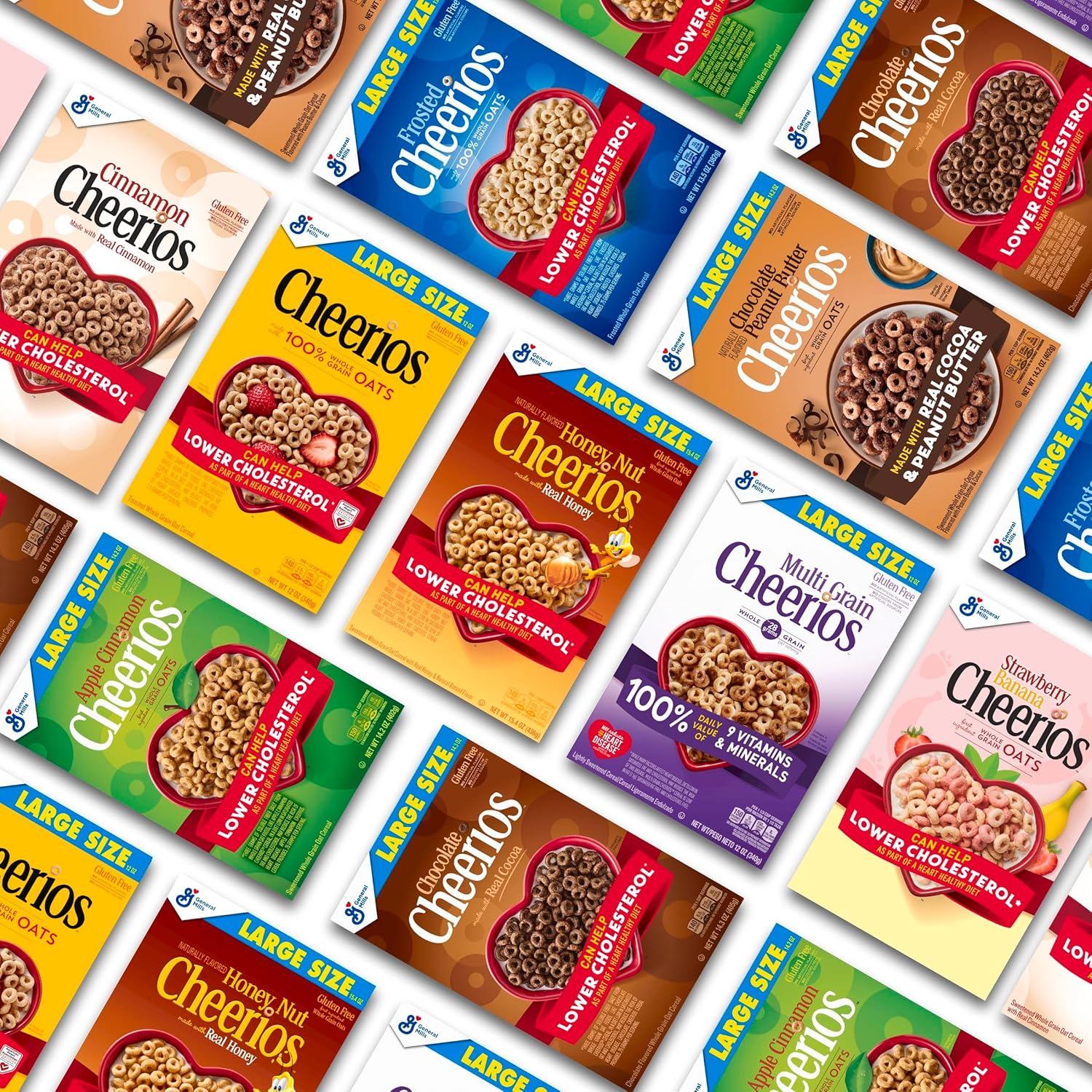 Honey Nut Cheerios, Kid Approved Honey Almond Cereal with Whole Grain Oats, Mega 27.2 oz Lunchbox Pack