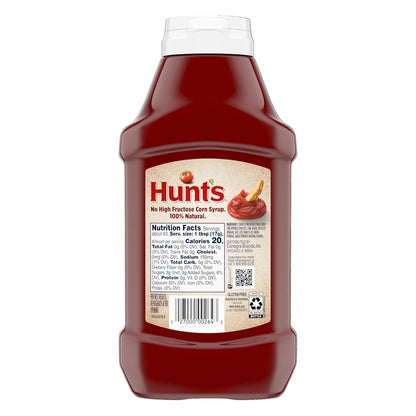 Hunt's All Natural Tomato Ketchup – Non-GMO Family Dip for Backyard Cookouts and Kids' Table Meals