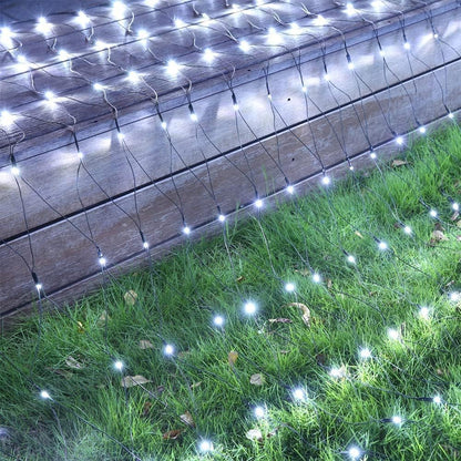 iBaycon 4ft x 6ft Net Lights for Yard – Weatherproof Christmas Bush Wraps with End-to-End Connectability for Large Outdoor Displays