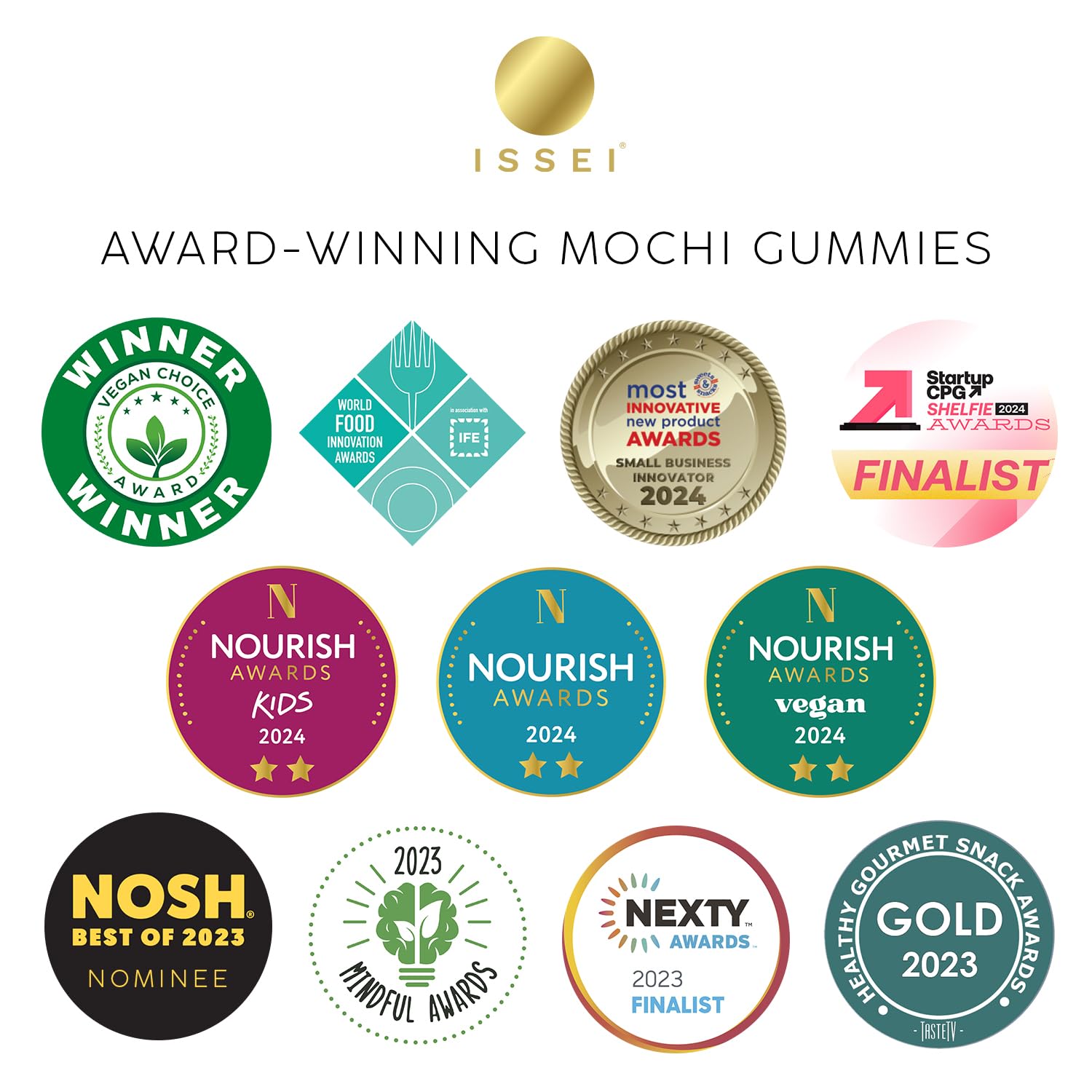 ISSEI Strawberry Mochi Gummies Chewy Candy – Gelatin-Free Chewy Treat for Plant-Based Lifestyle