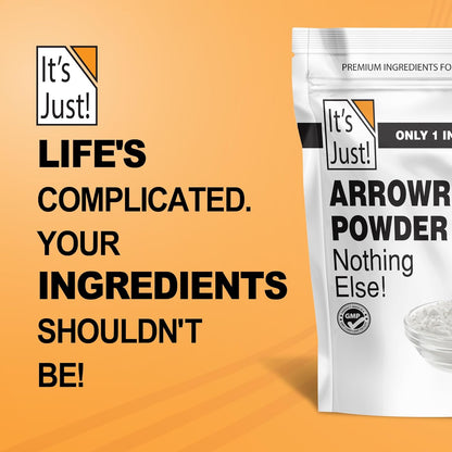 It's Just - Arrowroot Powder for Holistic Wellness, Gluten-Free Thickener and Natural Beauty Ingredient