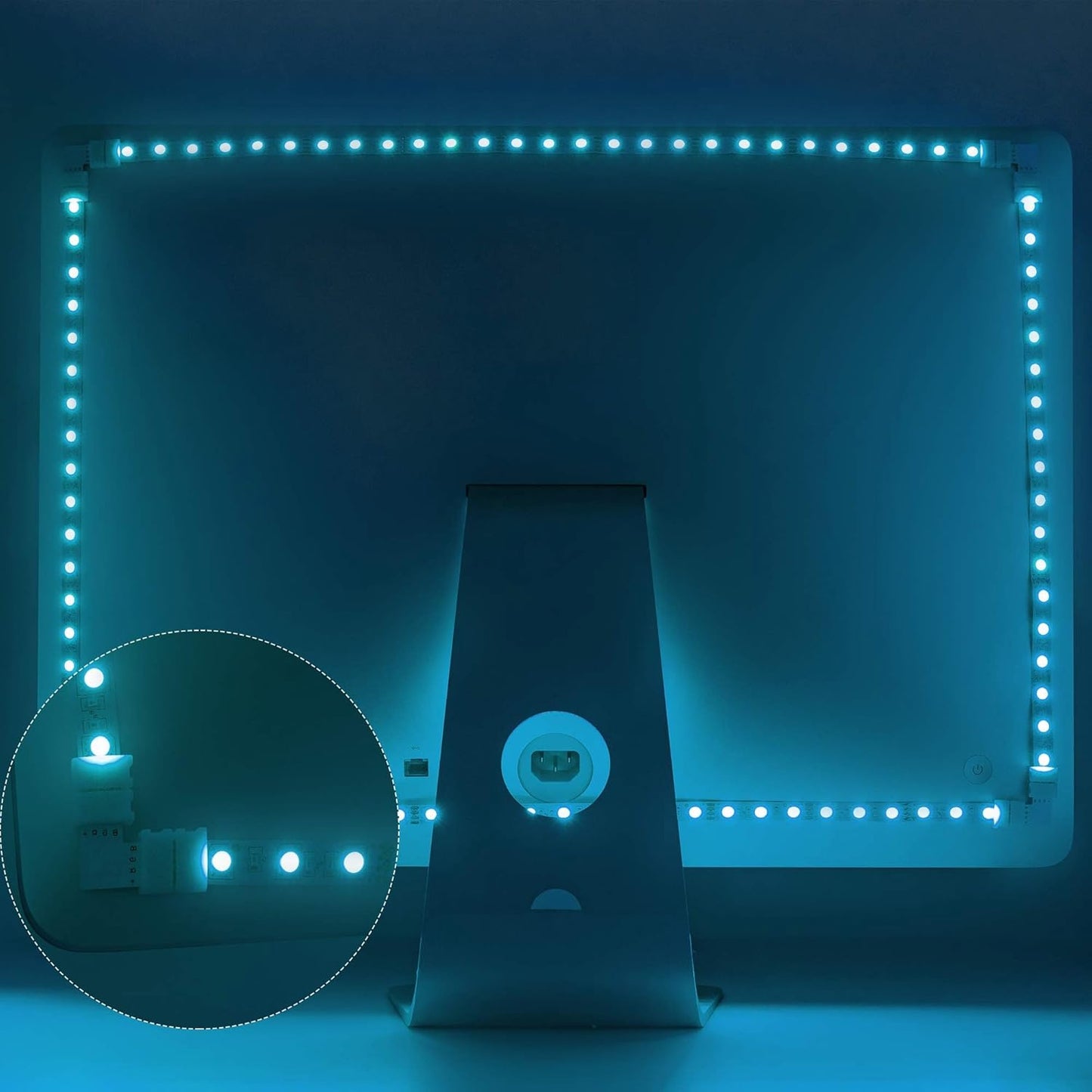 JACKYLED No-Solder LED Strip Connectors for Dorm Room and Apartment RGB Setups, Tool-Free and Worry-Free