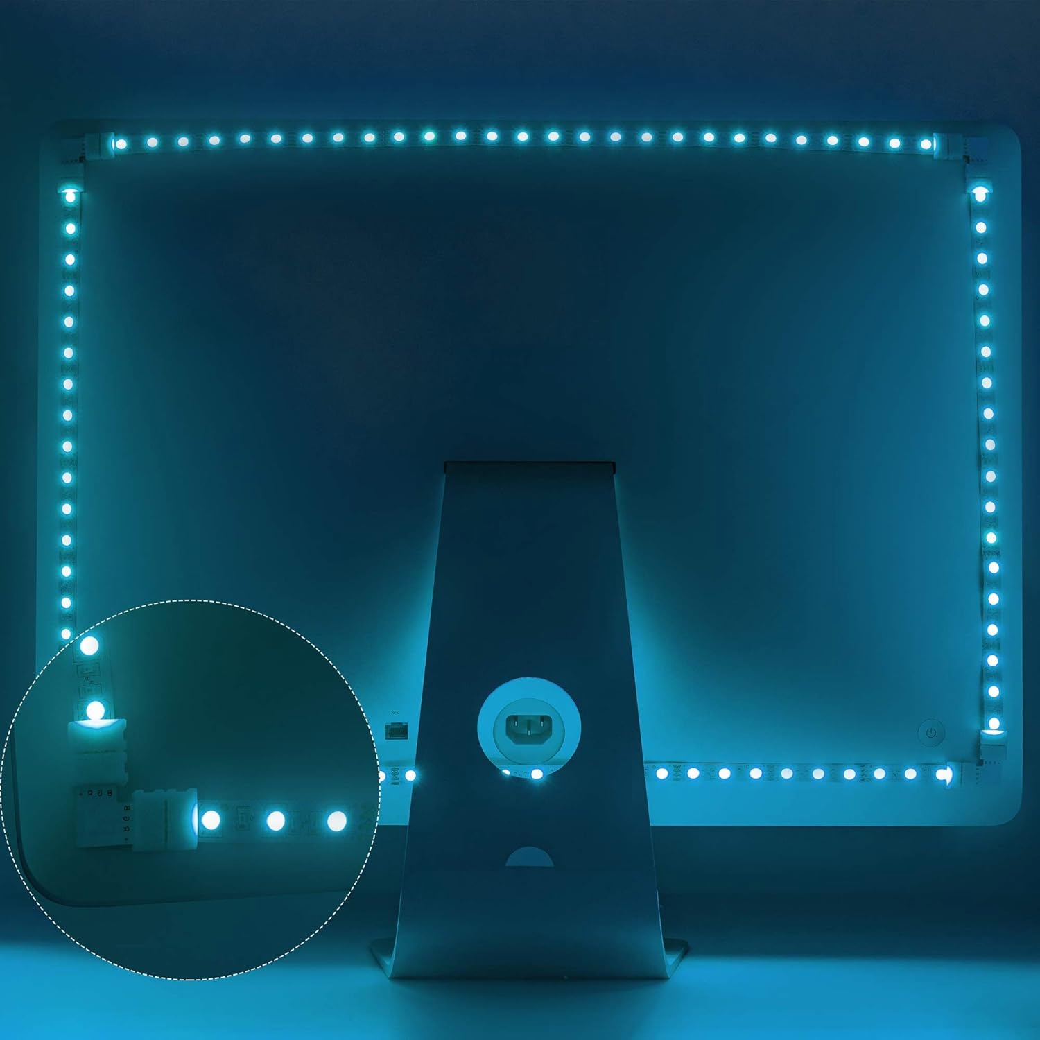 JACKYLED No-Solder LED Strip Connectors for Dorm Room and Apartment RGB Setups, Tool-Free and Worry-Free
