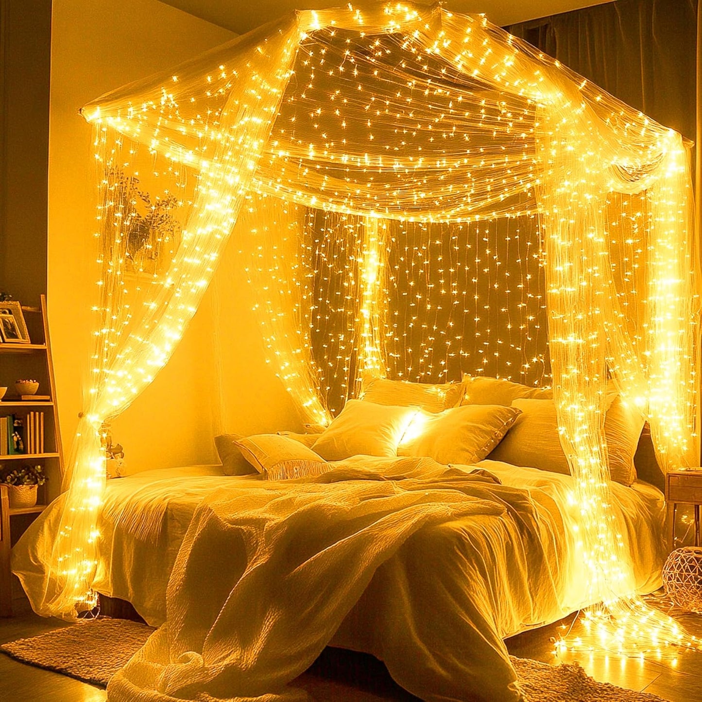 Joomer Battery Powered LED String Lights – Timer Auto Shutoff Night Lights for Safe Sleep and Everyday Use