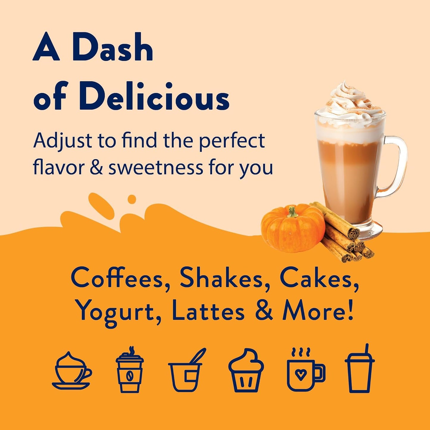 Jordan's Skinny Syrups Sugar Free Pumpkin Spice Coffee Syrup for Aromatherapy Style Morning Mindfulness