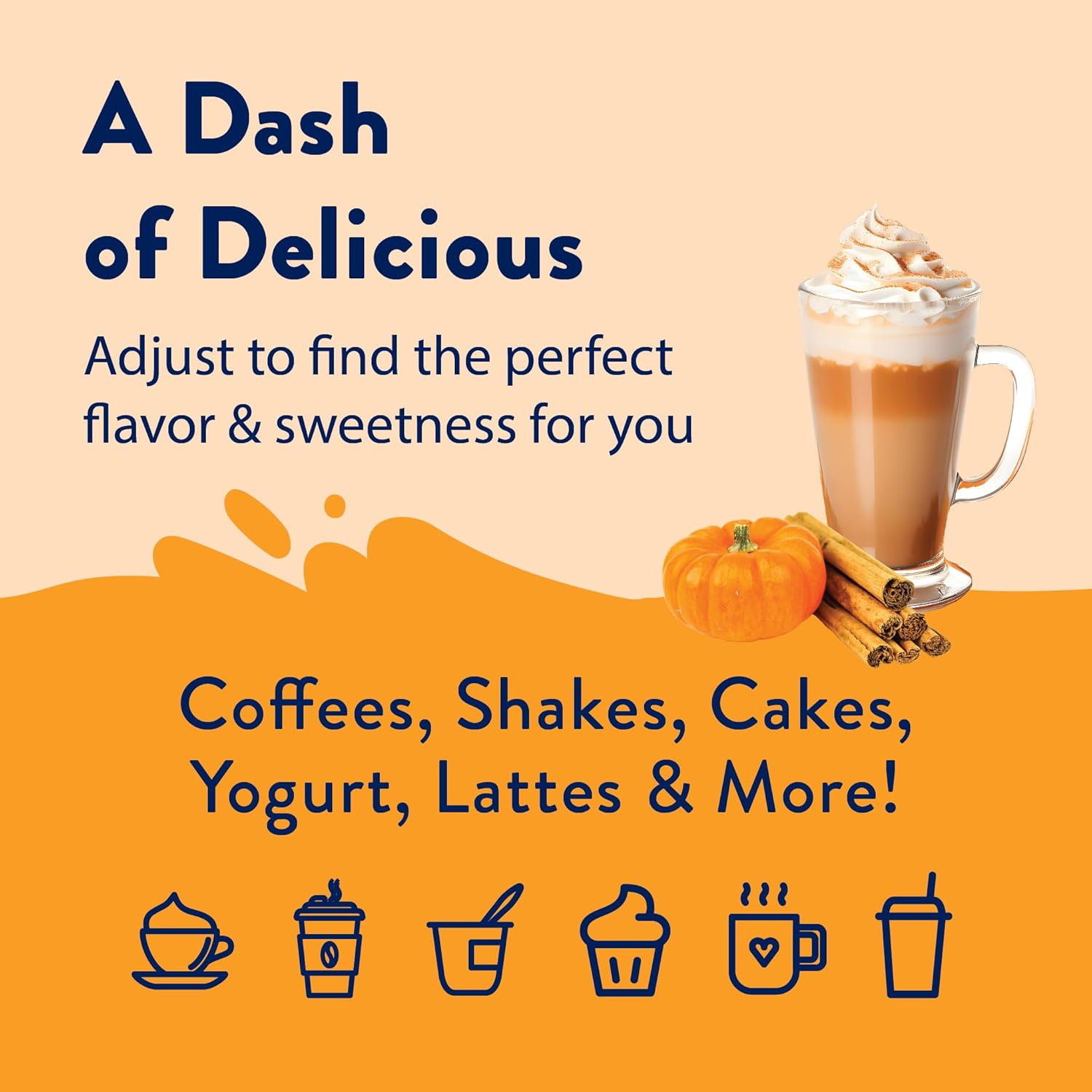 Jordan's Skinny Syrups Sugar Free Pumpkin Spice Coffee Syrup for Aromatherapy Style Morning Mindfulness