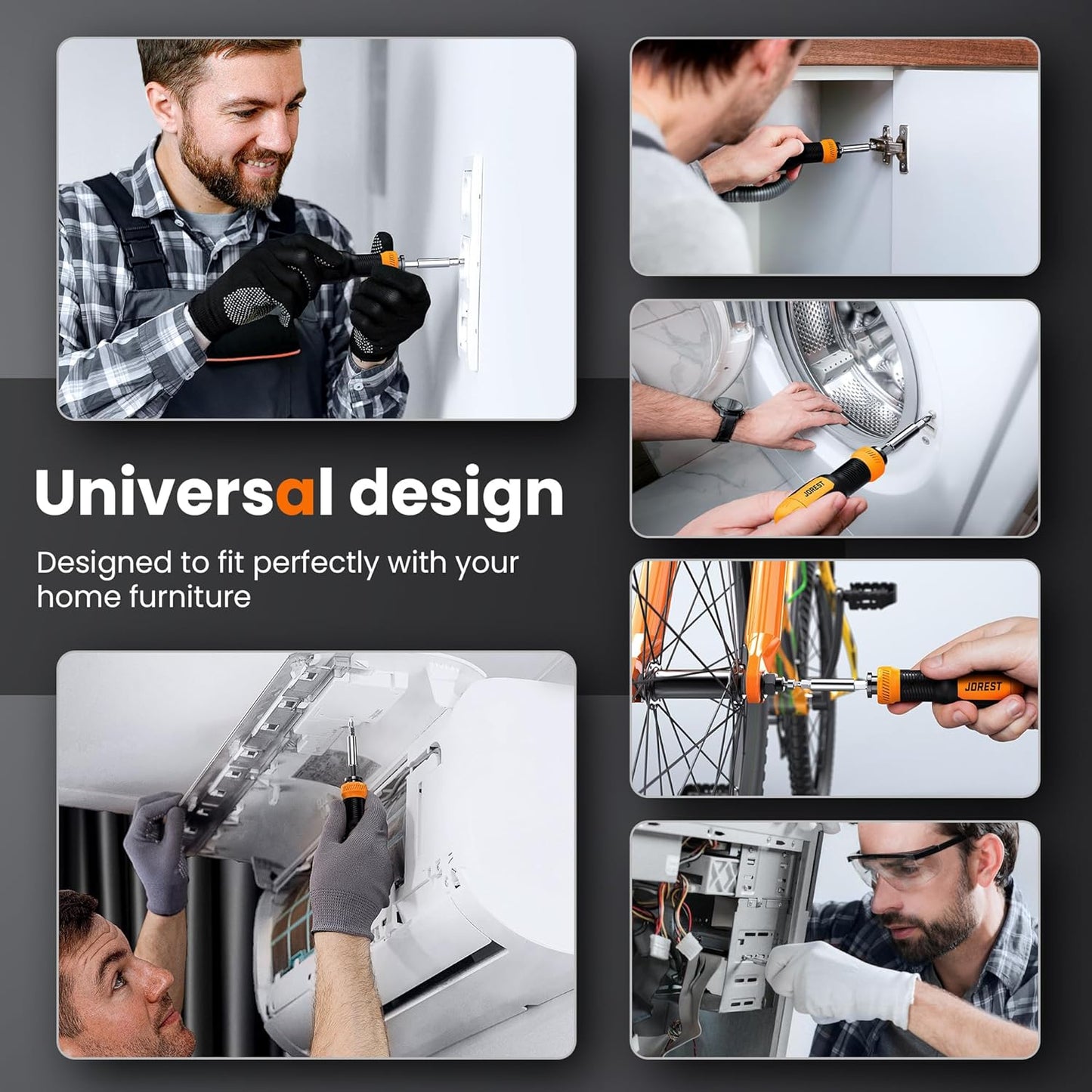 Jorest 25-in-1 Pocket Screwdriver – Housewarming and Holiday Gift for the Man Who Has Everything, Practical and Unique