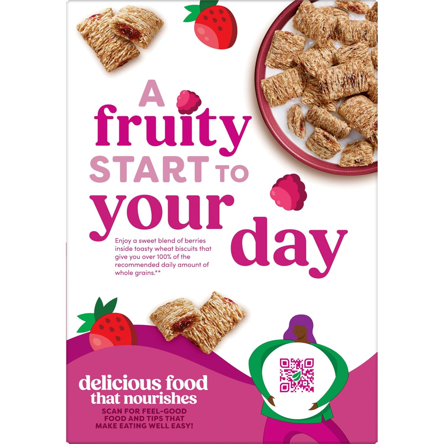 Kashi Berry Fruitful Whole Grain Cereal – Heart-Healthy Breakfast Choice for Clean Eating, Vegan & Kosher