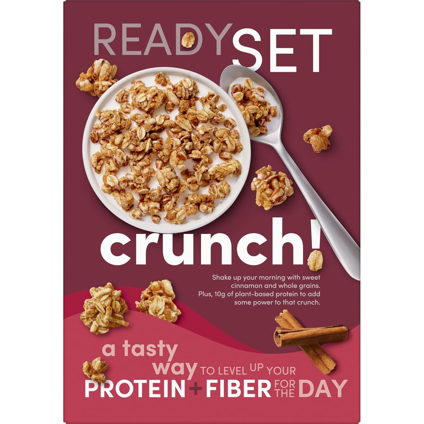 Kashi GO Plant Protein Cereal – Wellness Pantry Favorite with Cinnamon Crunch Flavor, 10g Fiber per Serving