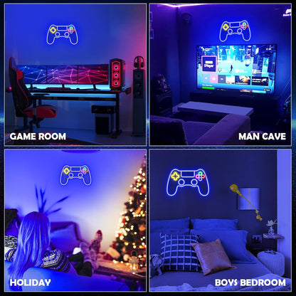 Kavaas Gamer Neon Sign – Unique Valentine or Holiday Gift for Hardcore Gamers, Arcade Style LED Wall Sign
