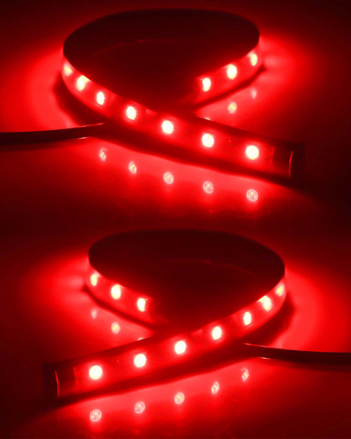 Keiurot Portable LED Light Strip – Trailer Camper Patio & Marine Bow Accent, Silicone 12V 4-Pack