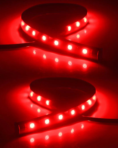 Keiurot Portable LED Light Strip – Trailer Camper Patio & Marine Bow Accent, Silicone 12V 4-Pack