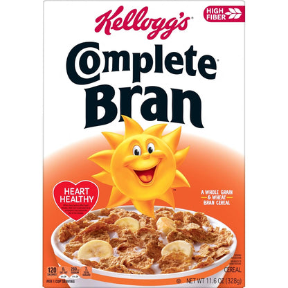 Kellogg's Frosted Bran Cereal – Fiber-First Breakfast for Balanced Living, Kosher Pareve Certified