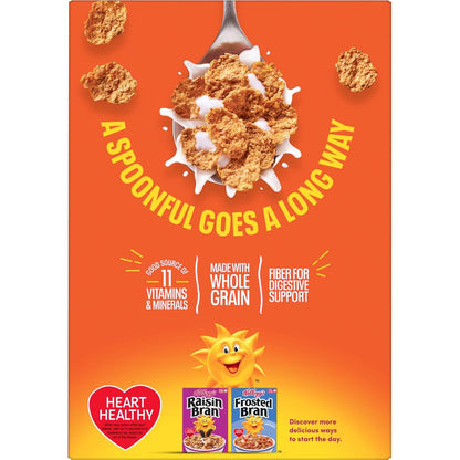 Kellogg's Frosted Bran Cereal – Fiber-First Breakfast for Balanced Living, Kosher Pareve Certified