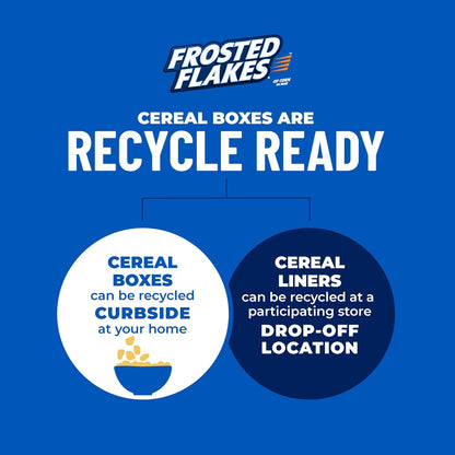 Kellogg's Frosted Flakes Cereal, 28.5 oz Bulk Box, No Artificial Colors Kids' Snack for School Lunchboxes and Morning Bowls