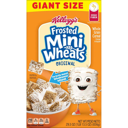 Kellogg’s Frosted Mini-Wheats – Wholesome Pantry Staple for Weight Management and Self-Care Mornings, Giant 29.5oz