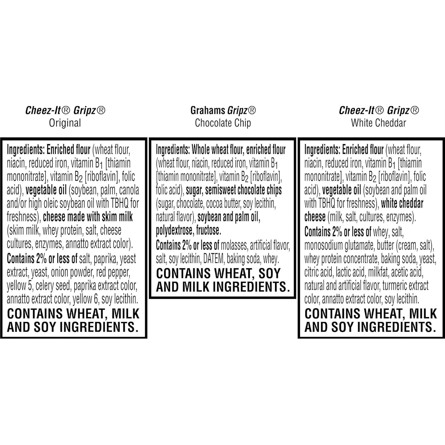 Kellogg's Gripz Cheez-It and Chocolate Chip Grahams Variety – Parent-Approved Single-Serve Snacks for Kids' Lunches and Sports Practice