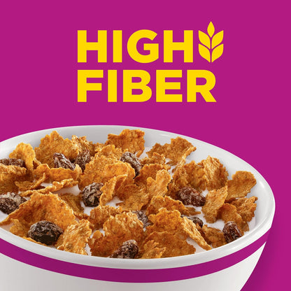 Kellogg's Raisin Bran Nutrient-Dense Cereal, Pantry Staple for Weight-Management Breakfast Plans