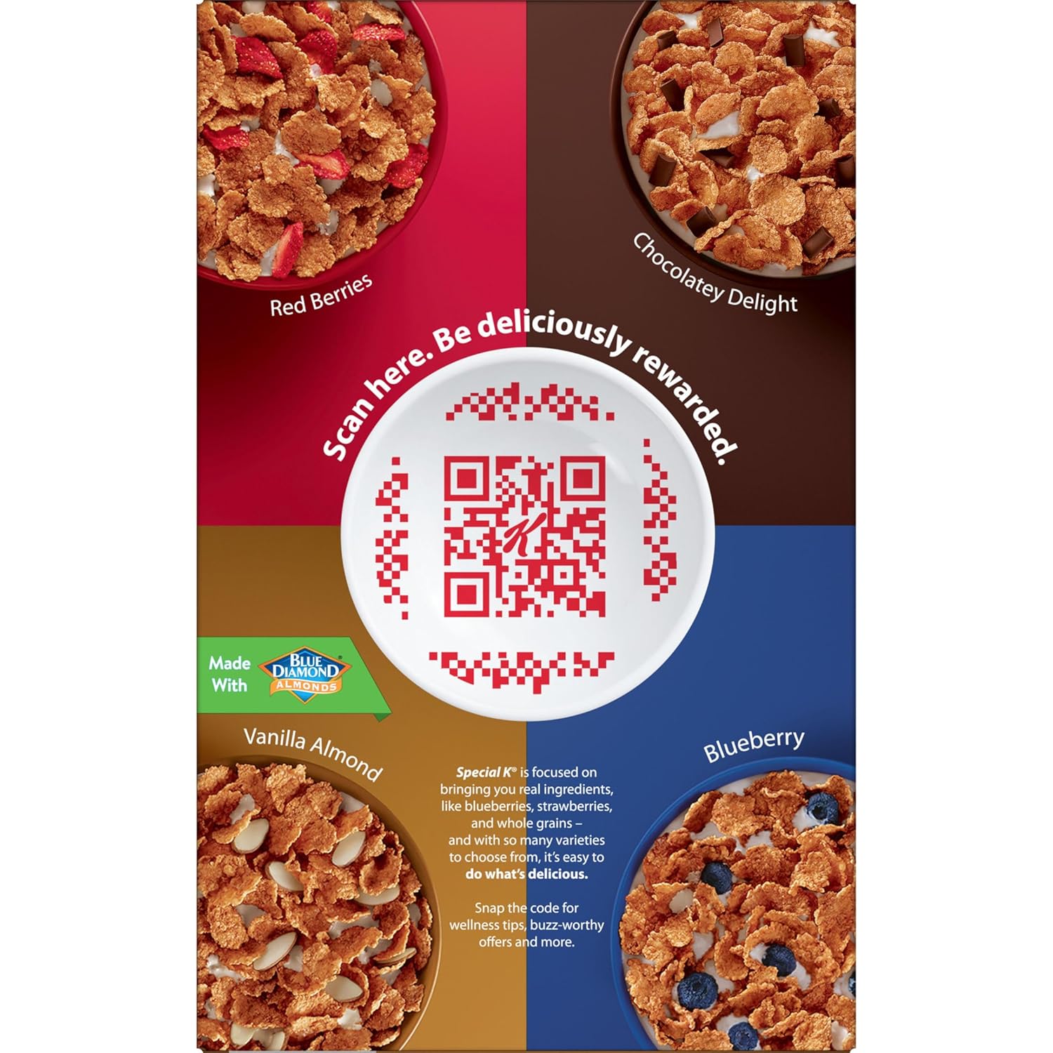 Kellogg's Special K Heart-Conscious Cereal for Personal Wellness Goals, Vanilla Almond with Crunchy Real Almonds