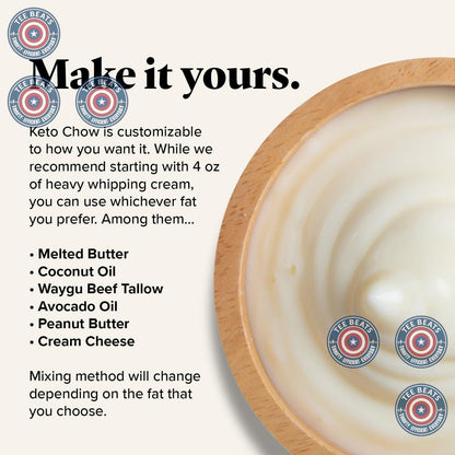 Keto Chow Chocolate Toffee – Restorative Keto Nutrition Shake for Personal Wellness Routines at Home