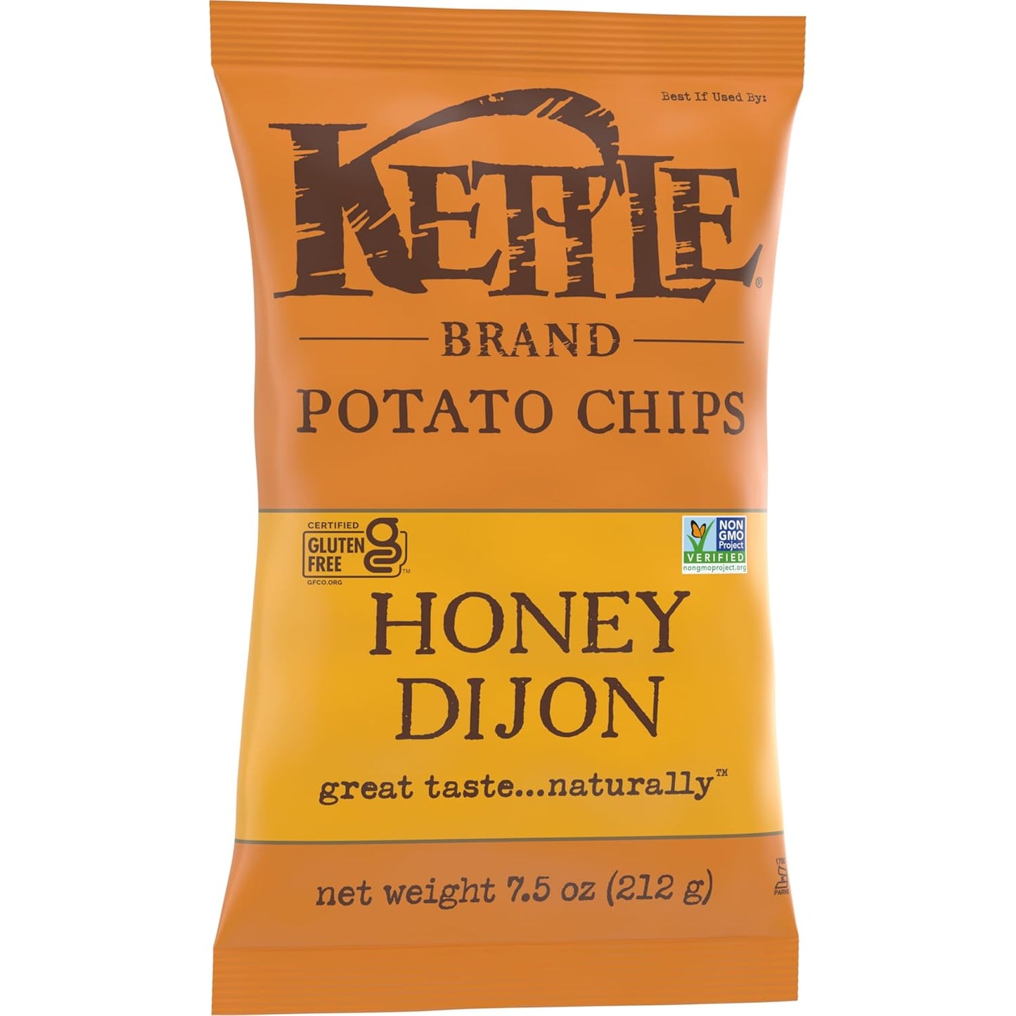 Kettle Brand Potato Chips Honey Dijon Kettle Chips, 7.5 Oz – Thoughtful Gourmet Snack Gift for Mom