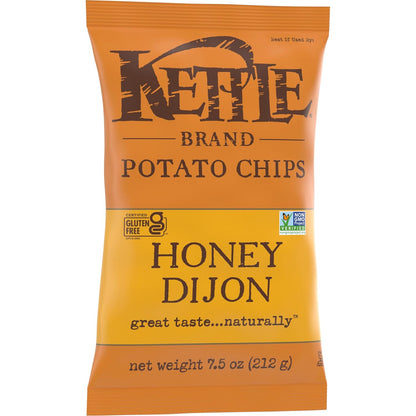 Kettle Brand Potato Chips Honey Dijon Kettle Chips, 7.5 Oz – Thoughtful Gourmet Snack Gift for Mom