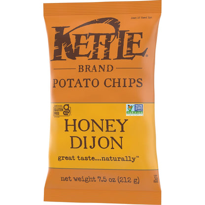 Kettle Brand Potato Chips Honey Dijon Kettle Chips, 7.5 Oz – Thoughtful Gourmet Snack Gift for Mom