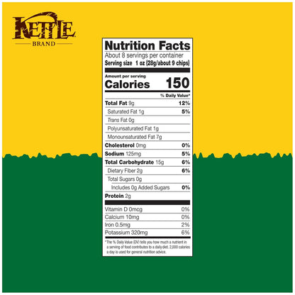 Kettle Brand Potato Chips Krinkle Cut Truffle and Sea Salt, 7.5 Oz – Premium Clean-Label Chips for Relaxing at Home