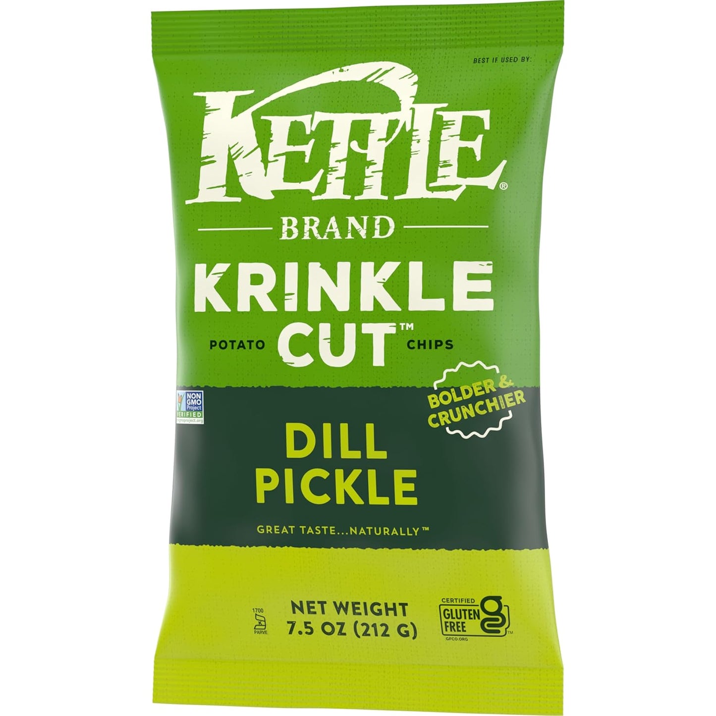 Kettle Brand Potato Chips Krinkle Cut Truffle and Sea Salt, 7.5 Oz – Premium Clean-Label Chips for Relaxing at Home
