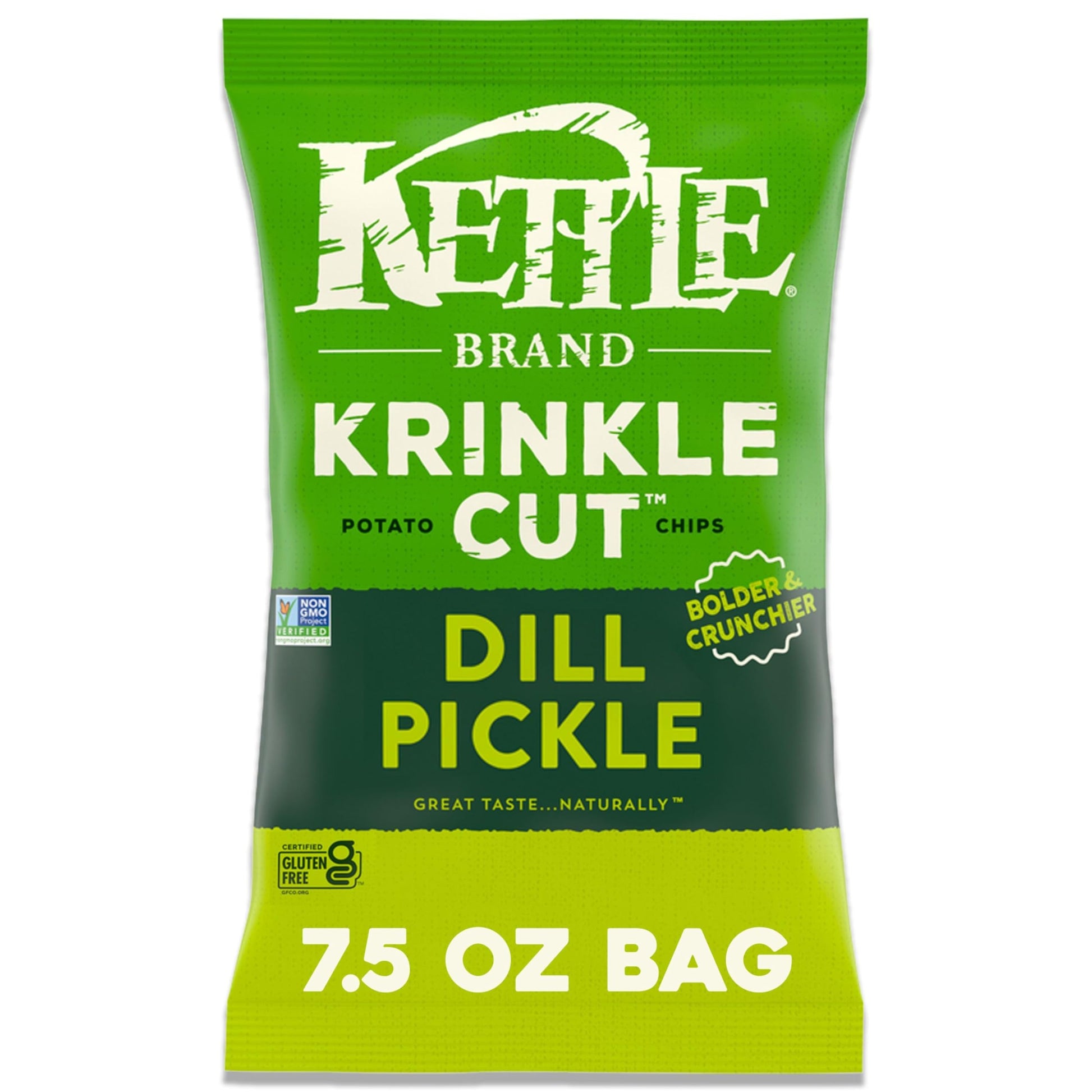 Kettle Brand Potato Chips Krinkle Cut Truffle and Sea Salt, 7.5 Oz – Premium Clean-Label Chips for Relaxing at Home