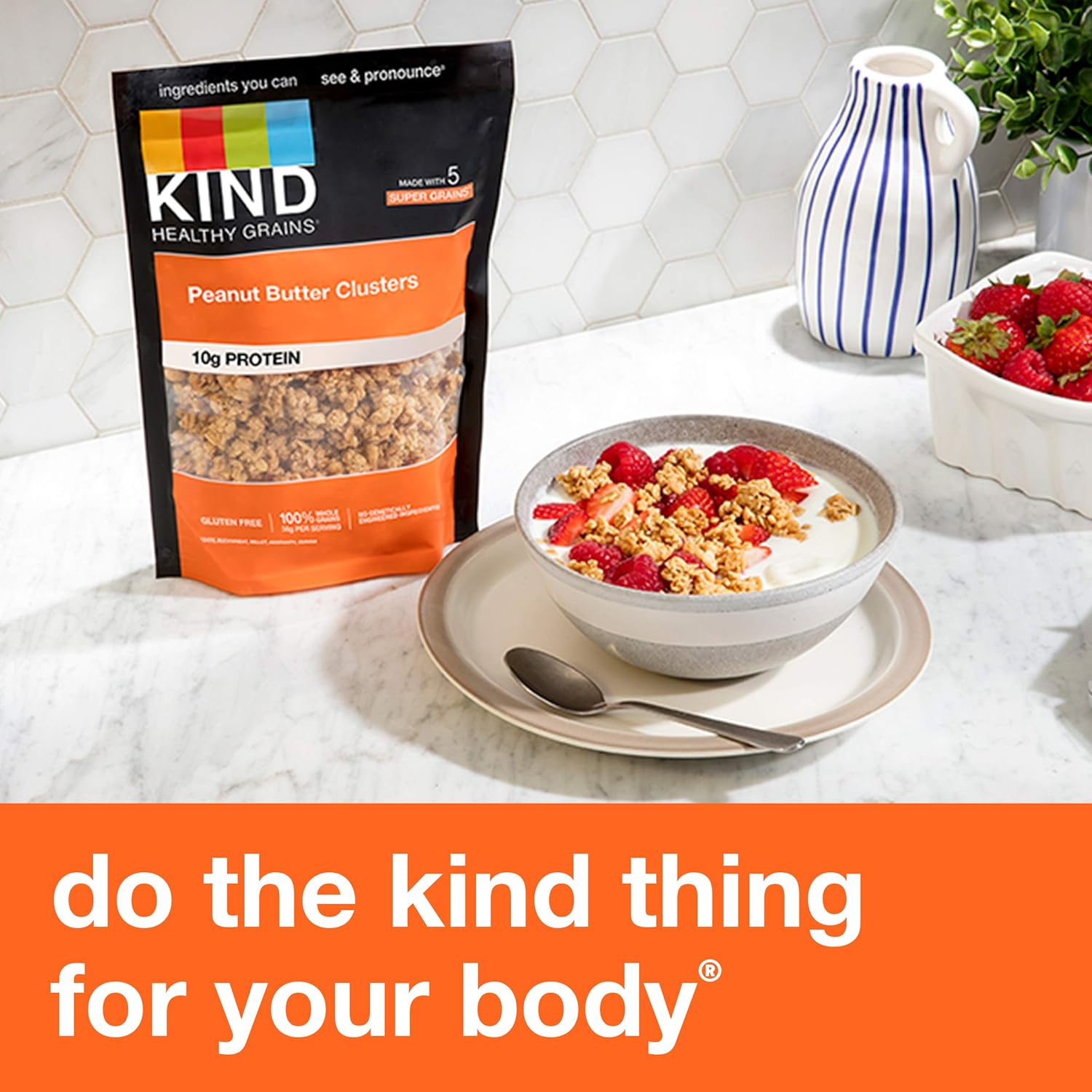 KIND Healthy Grains Peanut Butter Granola – Portable Protein Fuel for Post-Workout Recovery Outdoors