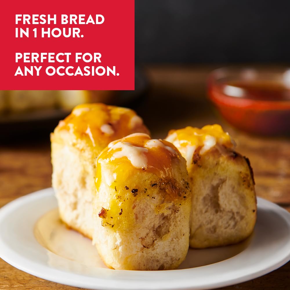 King Arthur Baking Company Pull-Apart Garlic Bread Mix Kit – Safe Beginner Baking Kit for Kitchen Helpers