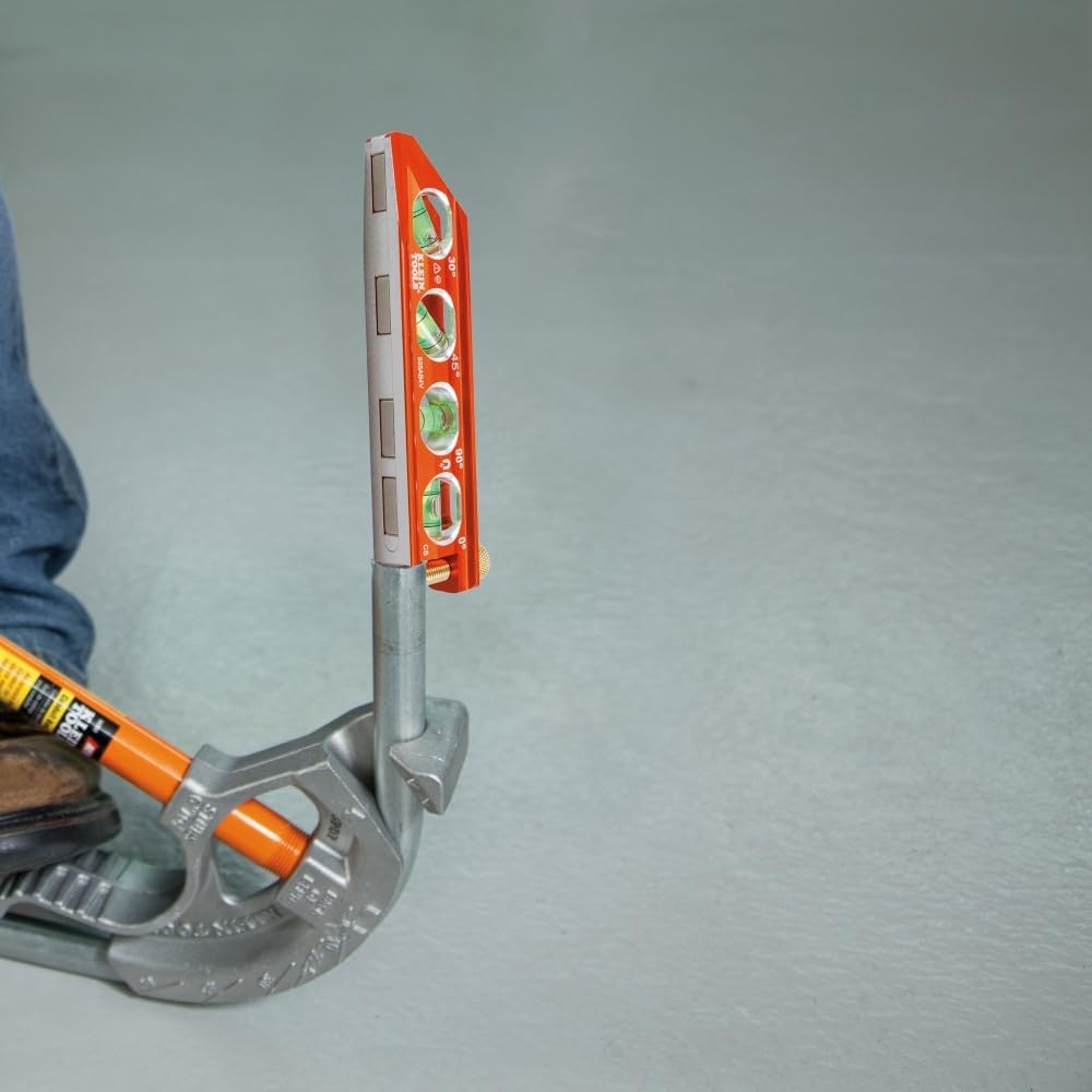 Klein Tools 935AB4V Pocket Level – High-Visibility Orange Body That Reduces Dropped-Tool Hazards on Site